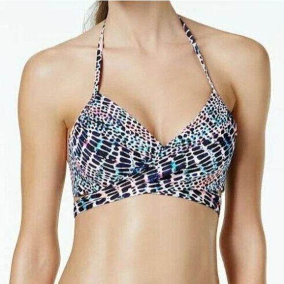 Sundazed Modern Animal Print Simon Halter Top & Mermaid Ruffle Bottom Bikini Set - Picture 2 of 11